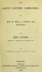 [Gutenberg 56477] • The Lady's Country Companion / Or, how to enjoy a Country Life rationally